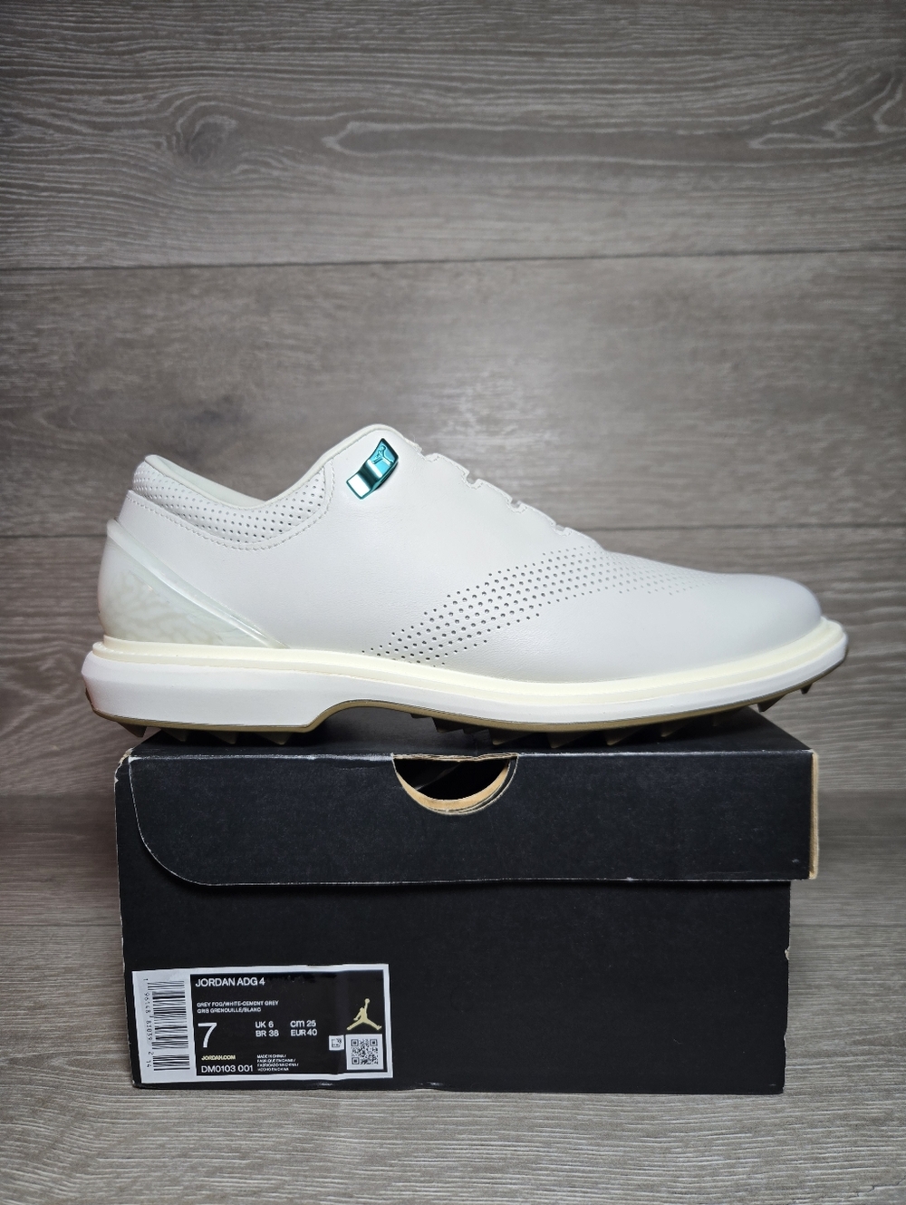 Jordan ADG 4 Golf Shoes Mens Size 7 Womens 8.5 Grey Fog / White Cement Grey NEW